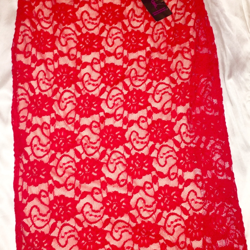 Material girl red skirt